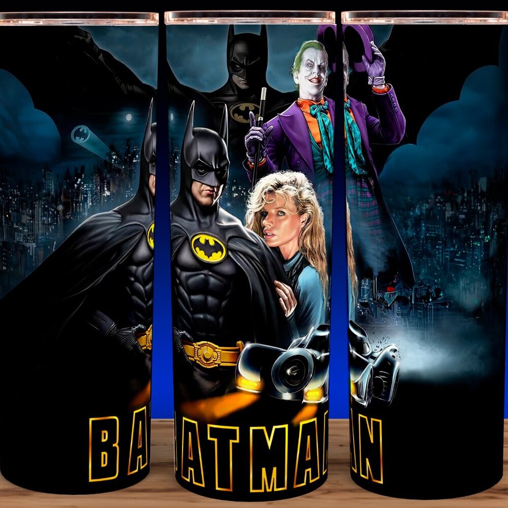 Batman 89 Michael Keaton - Kim Basinger - Jack Nicholson  Cup Mug Tumbler